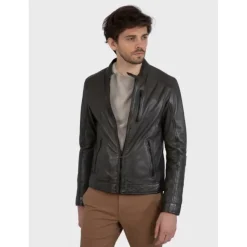 OAKWOOD Blousons^Agent Bronze - Blouson Cuir Veritable