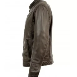 OAKWOOD Blousons^Agent Marron - Blouson Cuir Veritable