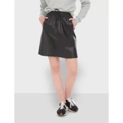 OAKWOOD Jupes Et Shorts^Alba Noir - Jupe Courte Evasee En Cuir Veritable