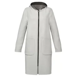 OAKWOOD Manteaux^Alessia Smoke / Concrete - Manteau En Laine Reversible