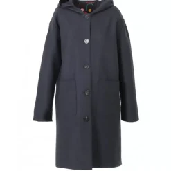 OAKWOOD Manteaux^Anais Bleu Marine - Manteau En Laine Melangee