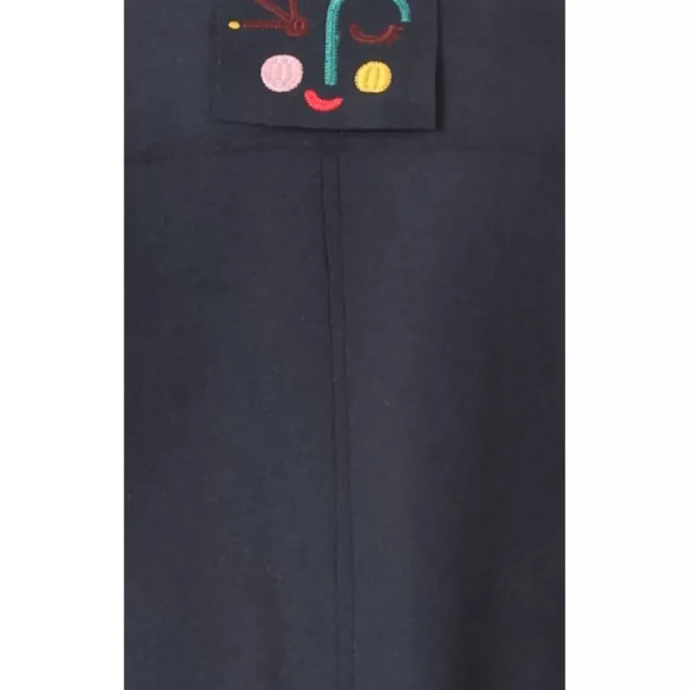 OAKWOOD Manteaux^Anais Bleu Marine - Manteau En Laine Melangee