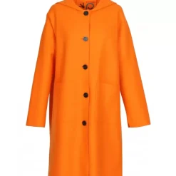 OAKWOOD Manteaux^Anais Orange - Manteau En Laine Melangee