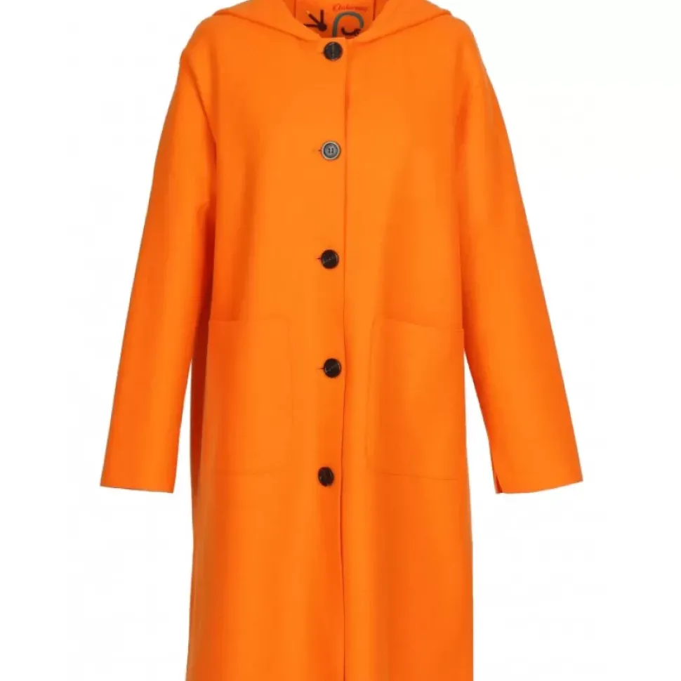 OAKWOOD Manteaux^Anais Orange - Manteau En Laine Melangee