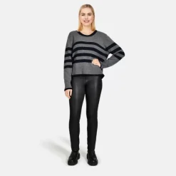OAKWOOD Pantalons^Anoushka Noir - Pantalon Stretch En Cuir Veritable