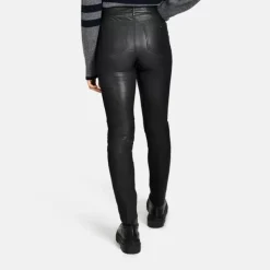 OAKWOOD Pantalons^Anoushka Noir - Pantalon Stretch En Cuir Veritable