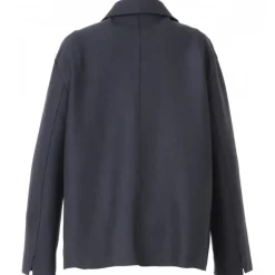 OAKWOOD Vestes^Atlanta Bleu Marine - Veste Courte En Laine Melangee