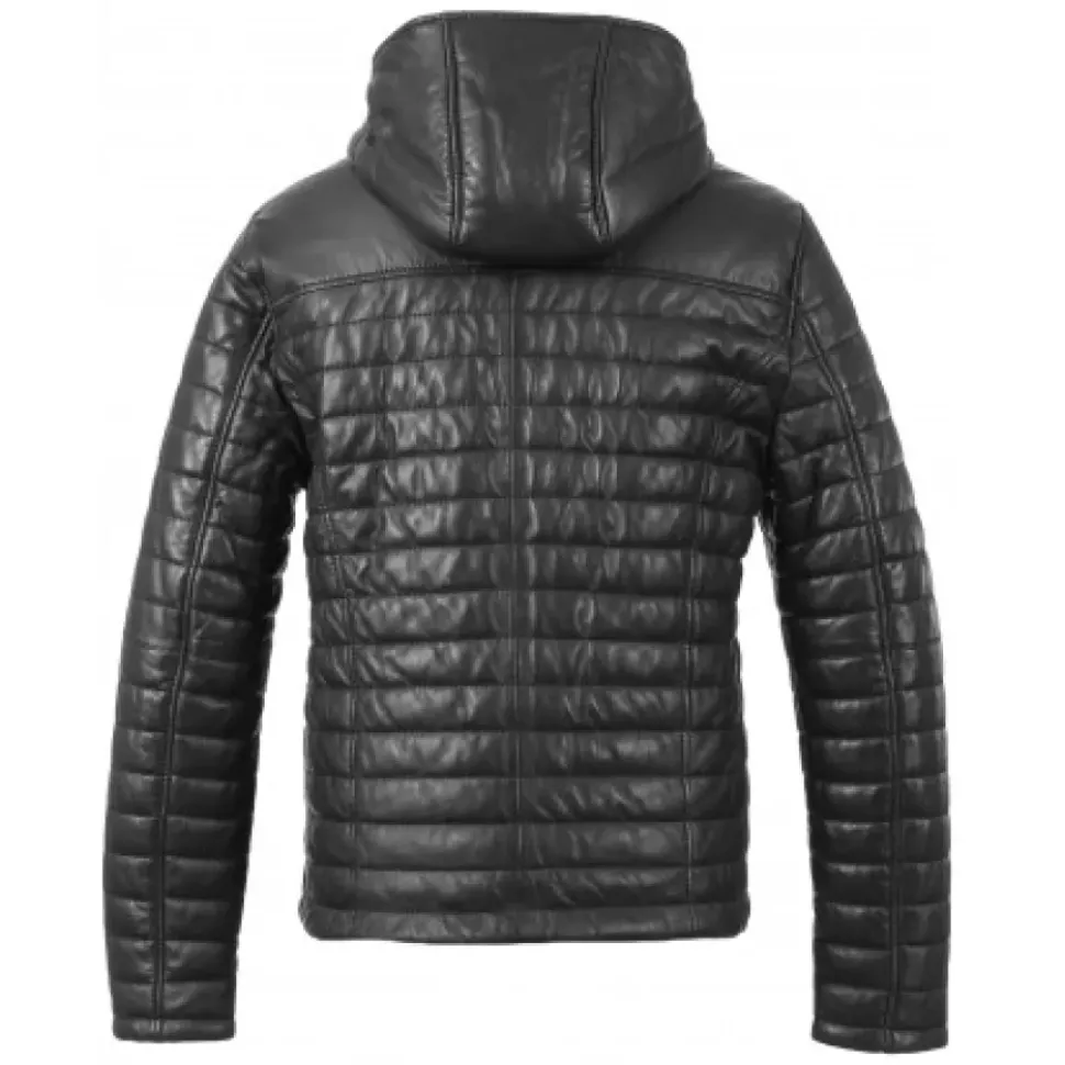 OAKWOOD Doudounes^Aurelien Noir - Doudoune En Cuir Veritable