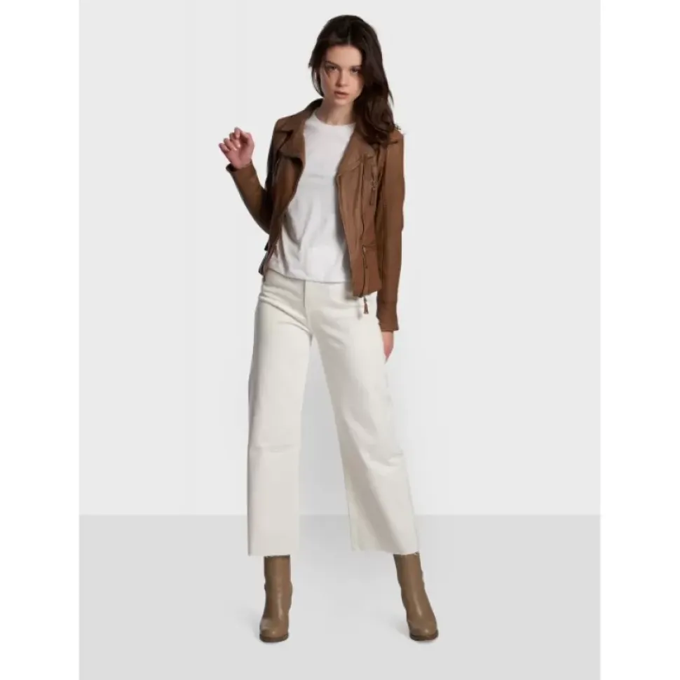 OAKWOOD Blousons^Camera Cognac - Blouson En Cuir Veritable