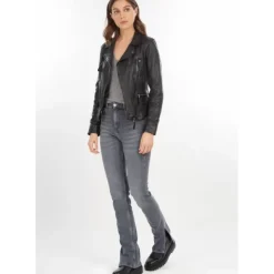 OAKWOOD Blousons^Camera Noir - Blouson En Cuir Veritable