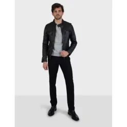 OAKWOOD Blousons^Casey Noir - Blouson En Cuir Veritable