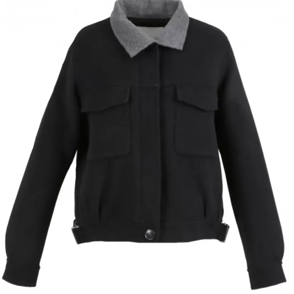 OAKWOOD Vestes^Cayenne Bi Noir - Veste Courte En Laine