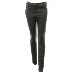 OAKWOOD Pantalons^Celeste Noir - Pantalon Stretch En Cuir Veritable