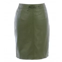 OAKWOOD Jupes Et Shorts^Celia Bronze - Jupe Droite Taille Haute En Cuir Veritable