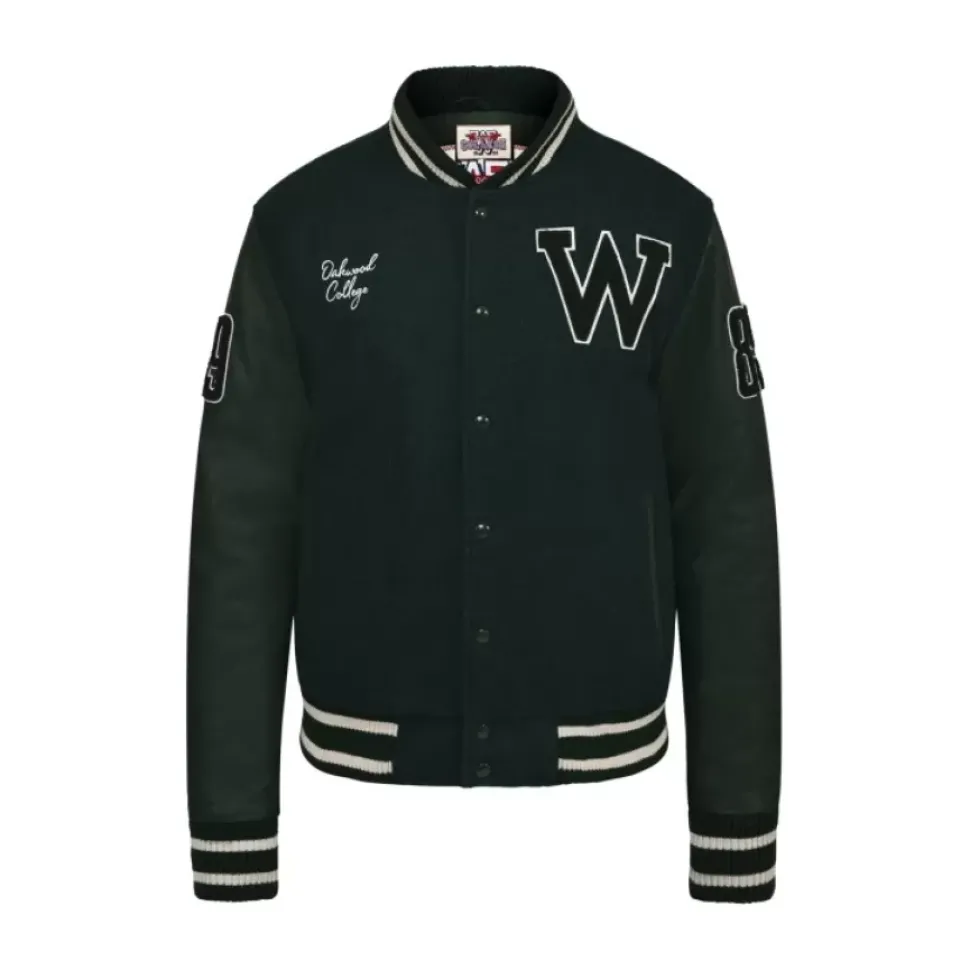 OAKWOOD Blousons^College Noir - Blouson En Cuir Veritable