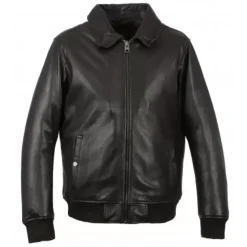 OAKWOOD Blousons^Daddy Marron - Blouson Aviateur En Cuir Veritable