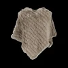 OAKWOOD Accessoires^Davos Beige Fonce - Poncho En Fourrure Veritable