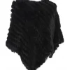OAKWOOD Accessoires^Davos Noir - Poncho En Fourrure Veritable