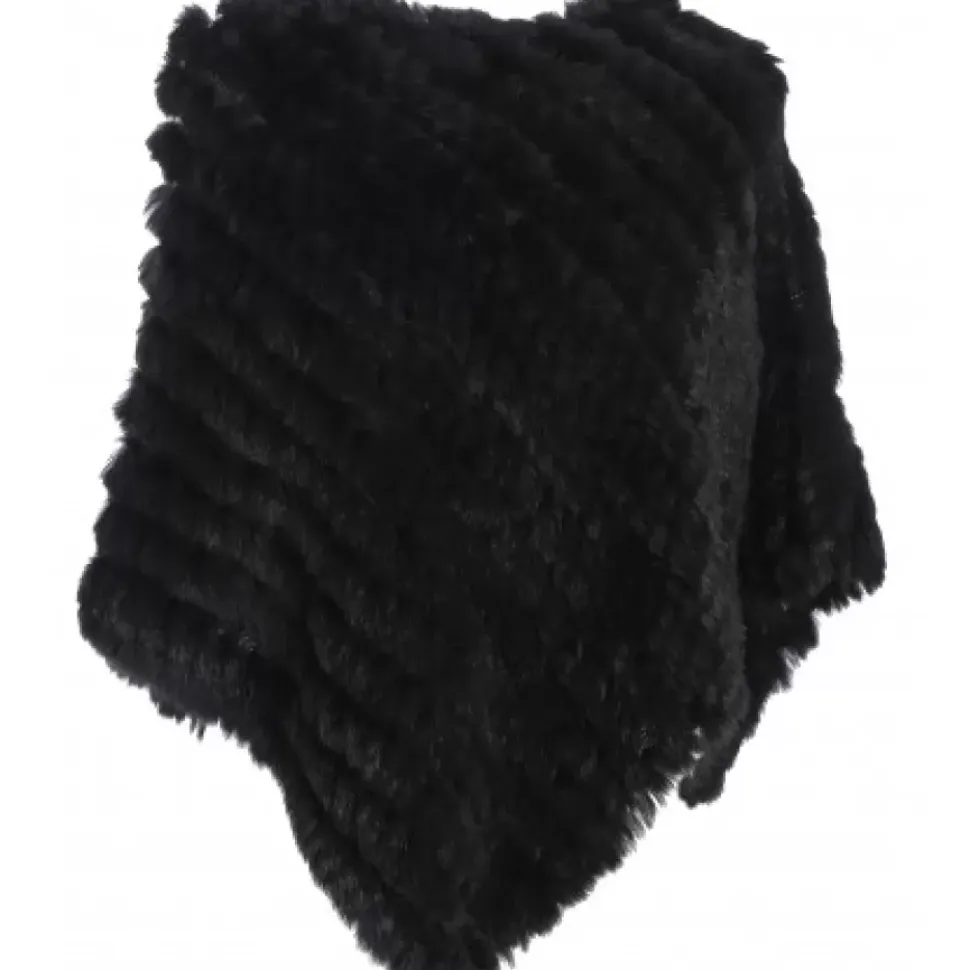 OAKWOOD Accessoires^Davos Noir - Poncho En Fourrure Veritable