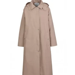 OAKWOOD Manteaux^Earth Beige - Manteau Long Deperlant A Capuche Amovible
