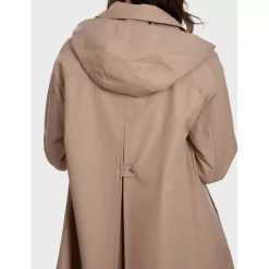 OAKWOOD Manteaux^Earth Beige - Manteau Long Deperlant A Capuche Amovible