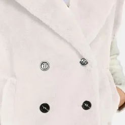 OAKWOOD Gilets^Edit Ivoire - Gilet Sans Manche Fausse Fourrure