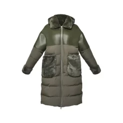 OAKWOOD Manteaux^Ella Kaki - Manteau Long En Fausse Fourrure / Nylon