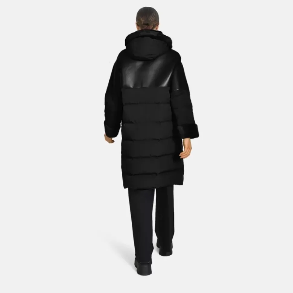 OAKWOOD Manteaux^Ella Noir - Manteau Long En Fausse Fourrure / Nylon
