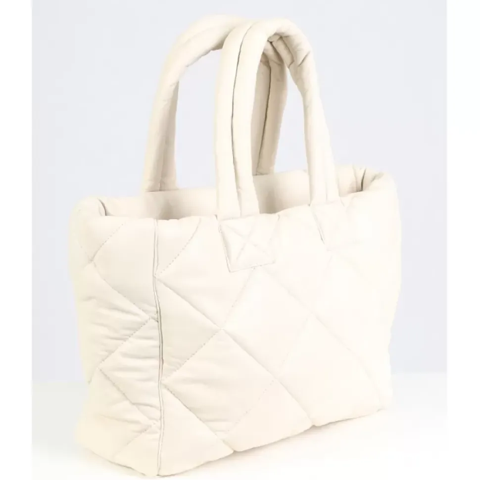 OAKWOOD Accessoires^Except Coquille - Petit Sac Cabas En Cuir Veritable Matelasse