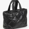 OAKWOOD Accessoires^Except Noir - Petit Sac Cabas En Cuir Veritable Matelasse