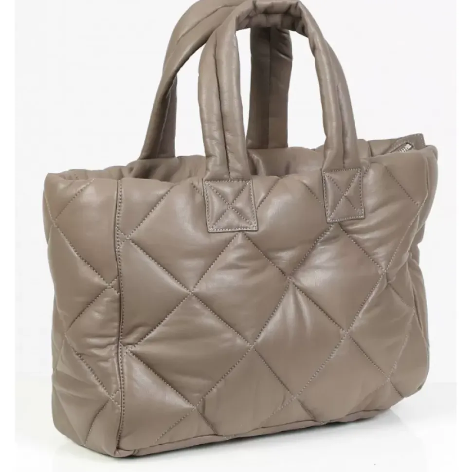 OAKWOOD Accessoires^Except Yemen - Petit Sac Cabas En Cuir Veritable Matelasse