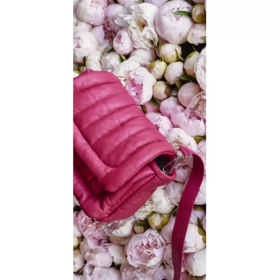 OAKWOOD Accessoires^Exception Fushia - Sac En Bandouiliere En Cuir Veritable Matelasse