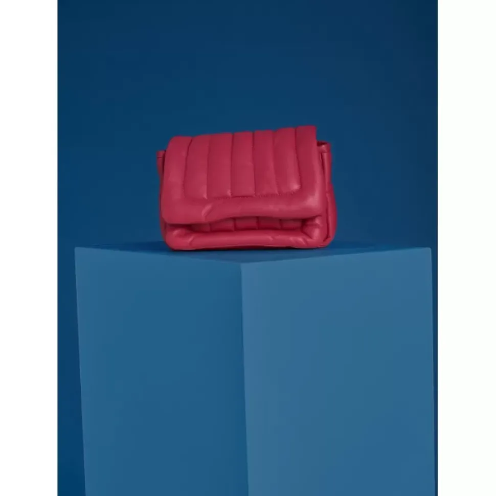 OAKWOOD Accessoires^Exception Fushia - Sac En Bandouiliere En Cuir Veritable Matelasse