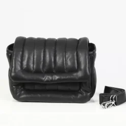 OAKWOOD Accessoires^Exception Noir - Sac En Bandouiliere En Cuir Veritable Matelasse