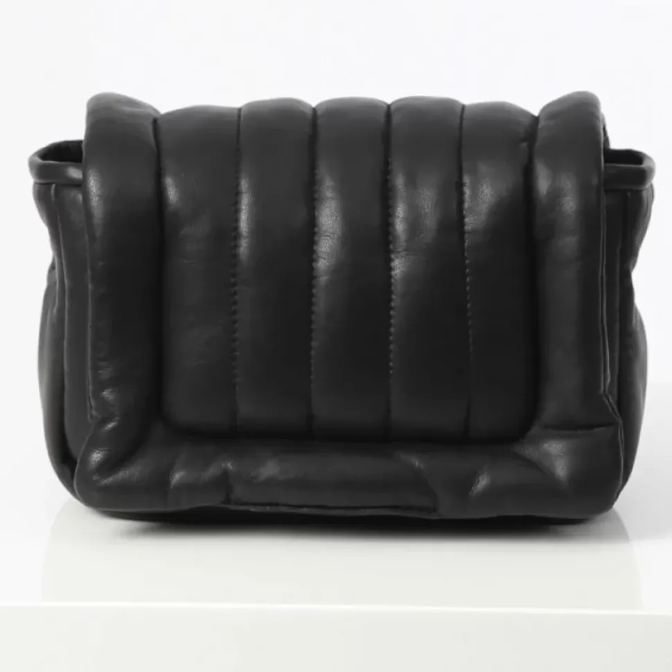 OAKWOOD Accessoires^Exception Noir - Sac En Bandouiliere En Cuir Veritable Matelasse