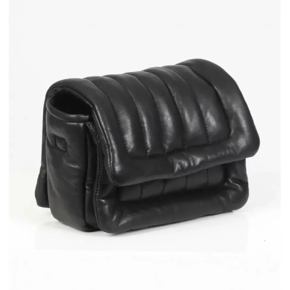OAKWOOD Accessoires^Exception Noir - Sac En Bandouiliere En Cuir Veritable Matelasse