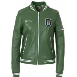 OAKWOOD Blousons^Flirt Emeraude - Blouson Teddy En Cuir Veritable
