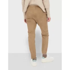 OAKWOOD Pantalons^Gift Beige - Pantalon Jogpant Cuir Veritable Chevre Velours