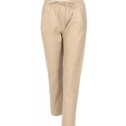 OAKWOOD Pantalons^Gift Beige Fonce- Pantalon Jogpant Cuir Veritable