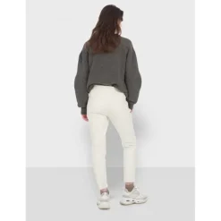 OAKWOOD Pantalons^Gift Blanc - Pantalon Jogpant Cuir Veritable