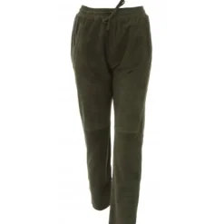OAKWOOD Pantalons^Gift Kaki Fonce- Pantalon Jogpant Cuir Veritable Chevre Velours