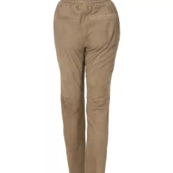 OAKWOOD Pantalons^Gift Marron Clair - Pantalon Jogpant Cuir Veritable Chevre Velours