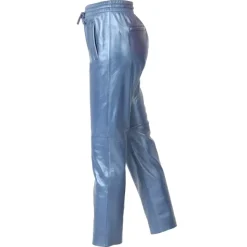OAKWOOD Pantalons^Gift Metal Cobalt - Pantalon Jogpant Cuir Veritable