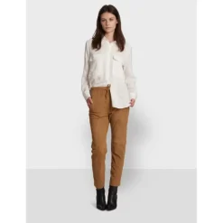 OAKWOOD Pantalons^Gift Tan - Pantalon Jogpant Cuir Veritable Chevre Velours