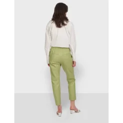 OAKWOOD Pantalons^Gift Vert Clair - Pantalon Jogpant Cuir Veritable