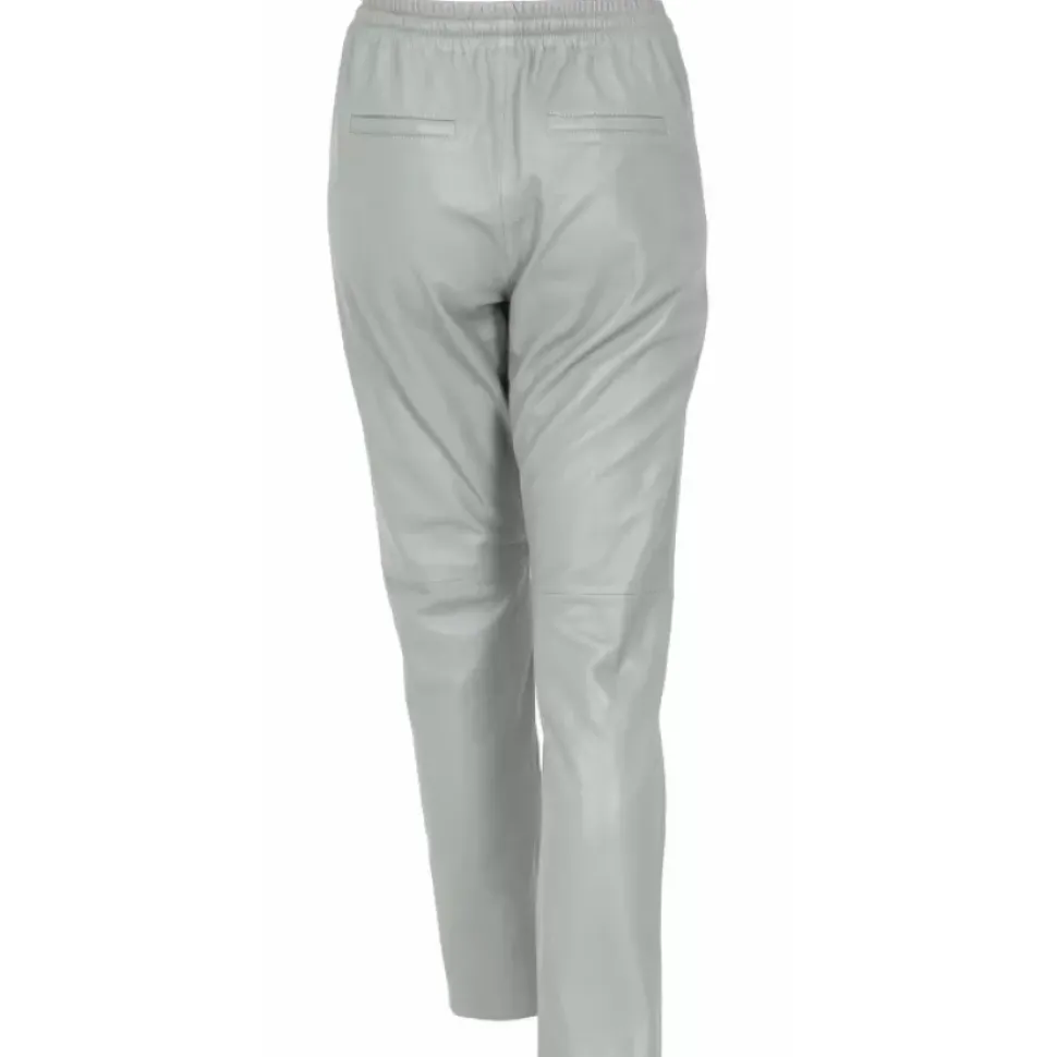 OAKWOOD Pantalons^Gift Vert Pale - Pantalon Jogpant Cuir Veritable