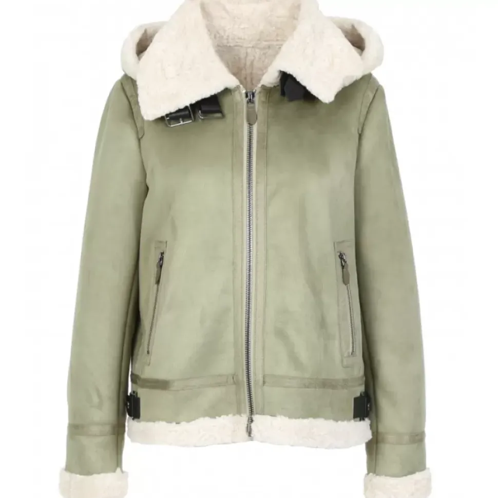 OAKWOOD Blousons^Gloria Amande - Bombardier Effet Mouton Retourne