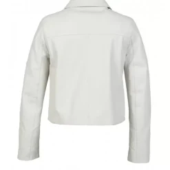 OAKWOOD Vestes^Grace Blanc - Veste Courte En Cuir Veritable