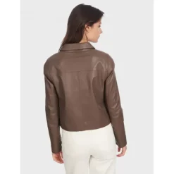 OAKWOOD Vestes^Grace Smoke - Veste Courte En Cuir Veritable