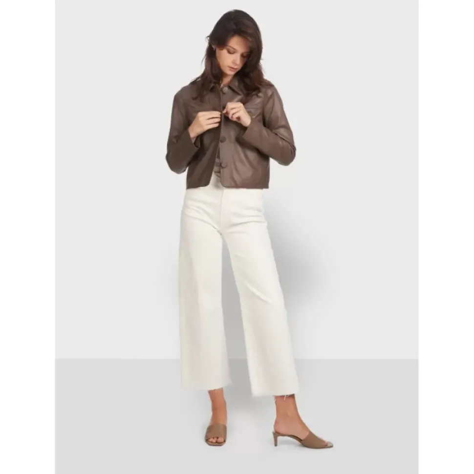 OAKWOOD Vestes^Grace Smoke - Veste Courte En Cuir Veritable